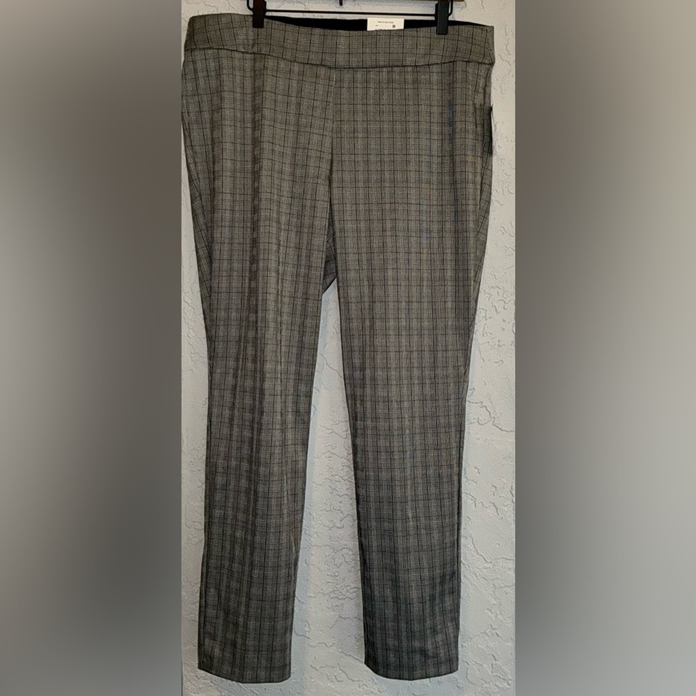 Ophelia Roe Women's High - Rise Skinny Black & White Plaid Pants